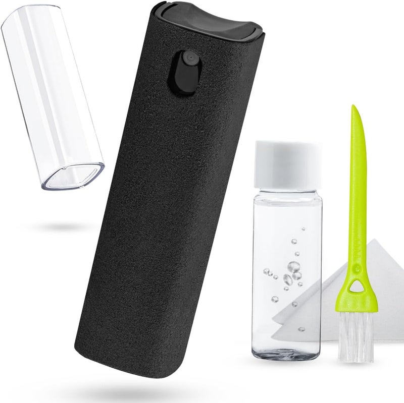 walrfid Screen Cleaner Touchscreen Mist Spray, Cleaning Kit for Electronic Smart Phone TV, Laptop, Tablet, PC, Computer LCD Flat Screens, Compatible with iPhone iPad MacBook Pro - Black - Image 1
